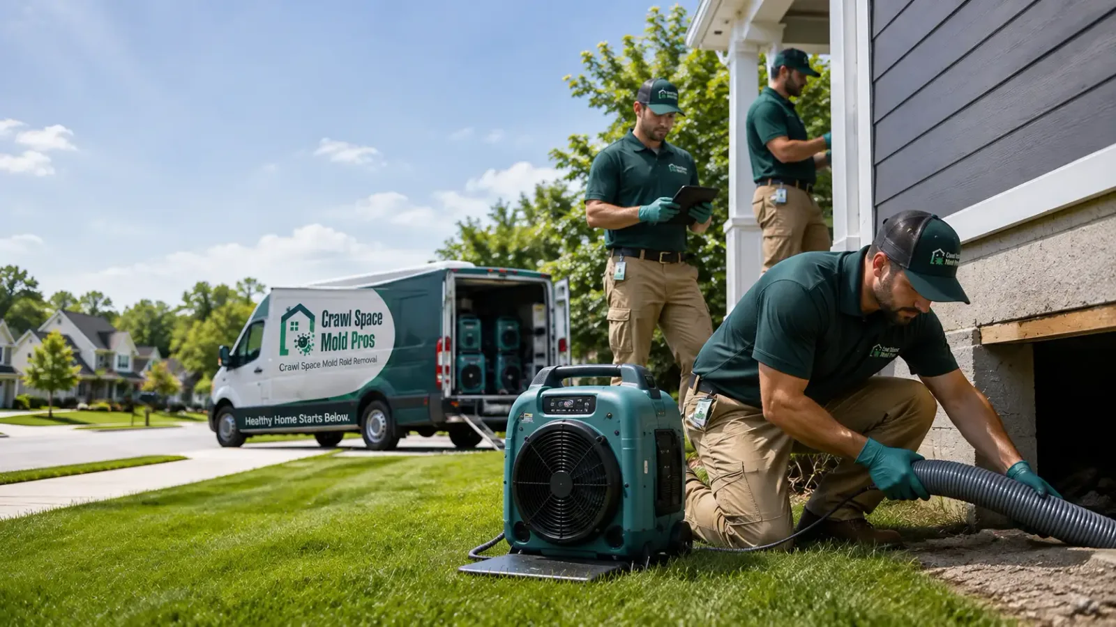 Crawl Space Mold Removal in Harrietta, MI